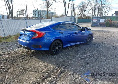 2021 Honda Civic Sport из США, поврежденный, VIN 2HGFC2F85MH537945